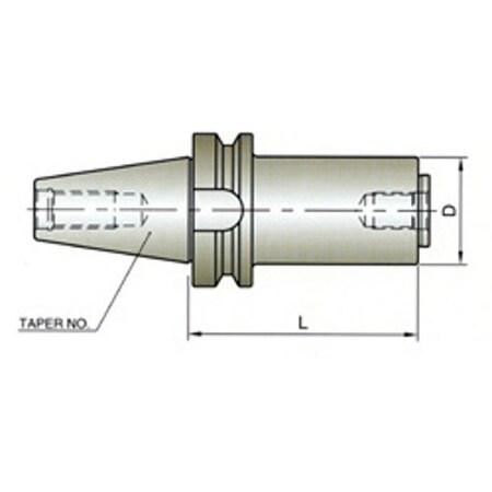 Yg-1 Tool Bt40 1" Semi Flush-Mill Holder QH014